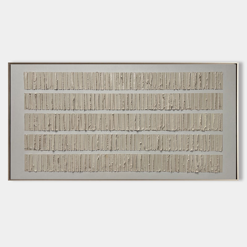 Large Brown and Gray 3D Abstract Painting Brown Textured Canvas Art WabiSabi Wall Art Minimalist Art