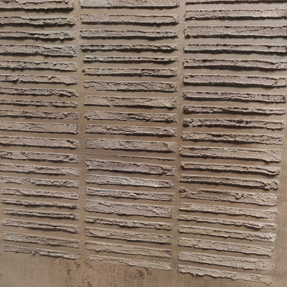 Brown 3D Abstract Art Textured Wall Art Wabi-Sabi Wall Art Minimalist Canvas Painting Set of 3