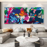 Large Pop Art Large Pop Painting Colorful Pop Painting Large Kaws Painting Large Kaws Pop Wall Art