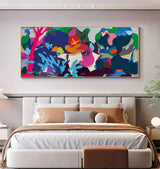 Large Pop Art Large Pop Painting Colorful Pop Painting Large Kaws Painting Large Kaws Pop Wall Art