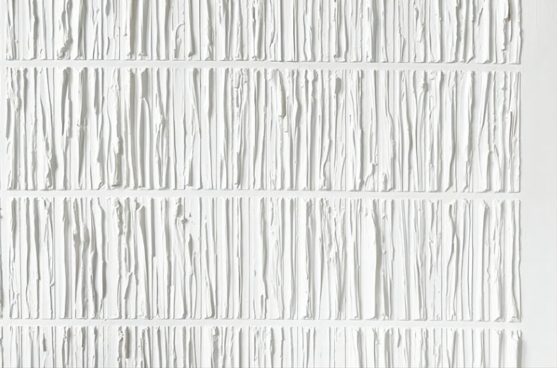 White 3D Plaster Wall Art Wabi-Sabi Wall Art White 3D Minimalism texture Abstract Painting