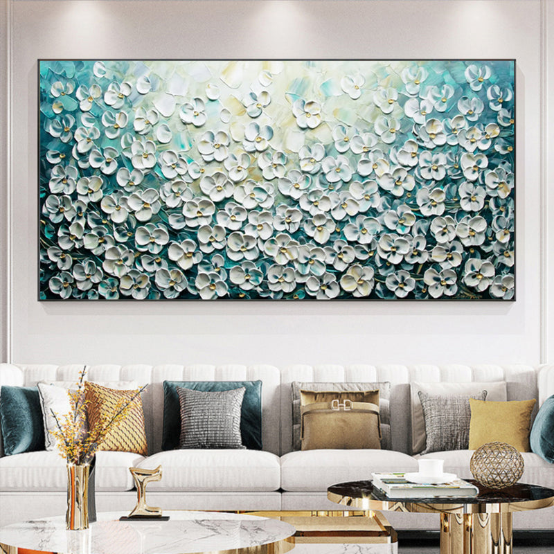 Loox Art Handmade Water Color Flower Painting for Wall, Living