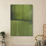 Large Green Minimalist Abstract Paintings Green 3D Textured Abstract Canvas Art 3D Plaster Wall Art