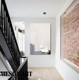 White 3D Minimalist abstract Art White 3D Abstract Art White 3D Textured Painting White Plaster Art