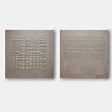 Brown 3D Minimalist Art Wabi-Sabi Wall Art Textured Wall Art Acrylic Canvas Painting Set of 2