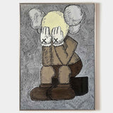 Large Kaws Painting Kaws 3D Textured Wall Paintings Kaws Pop Art Kaws Canvas Art Kaws Artwork