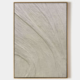 White Minimalist 3D Abstract Art Plaster Abstract Painting Plaster Wall Art 3D Textured Wall Art