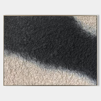 Large Black 3D Abstract Art Large Black 3D Minimalist Abstract Painting Black Textured Wall Art