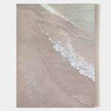 Large 3D Sea Painting WabiSabi Wall Decor Gray Minimalist Canvas Art Textured Wall Art gray painting