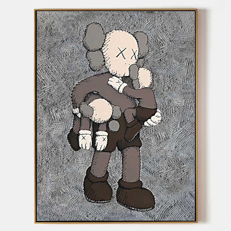 KAWS Painting on Canvas KAWS Pop Art KAWS Wall Art KAWS Artwork KAWS Art for Sale