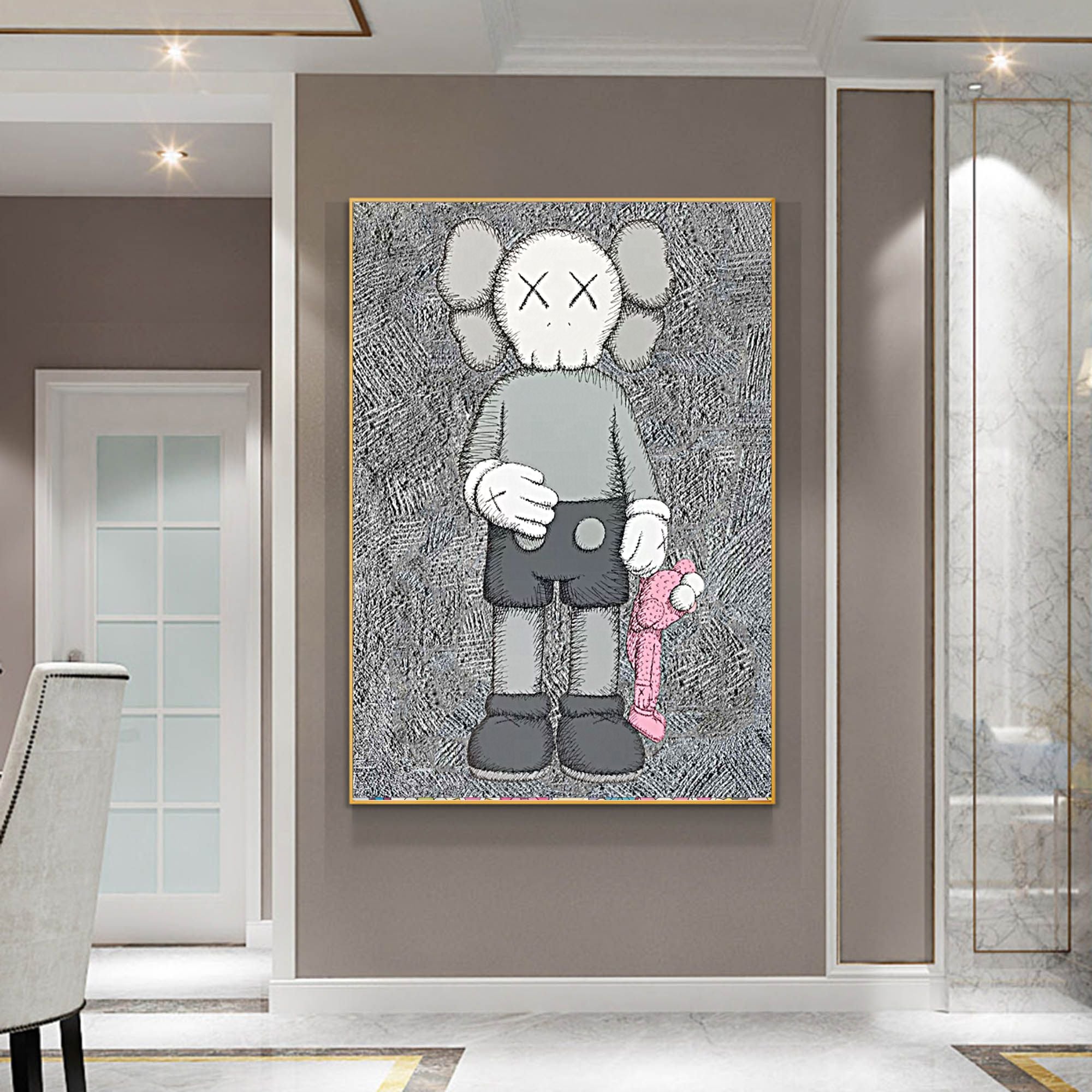 Large KAWS Wall Art KAWS Canvas Art KAWS Artwork KAWS Figure Paintings Large KAWS Wall Art KAWS Canvas Art KAWS Artwork KAWS Figure Paintings