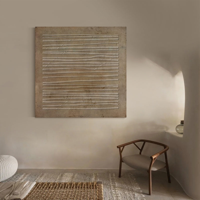 Wabi-Sabi Wall Art brown abstract wall art brown painting brown abstract art canvas Bohemian wall art 3d texture wall art Earth Tone art