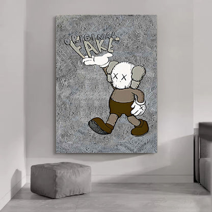 Large KAWS Painting on Canvas KAWS Pop Art KAWS Wall Art KAWS Figures KAWS Artwork for sale