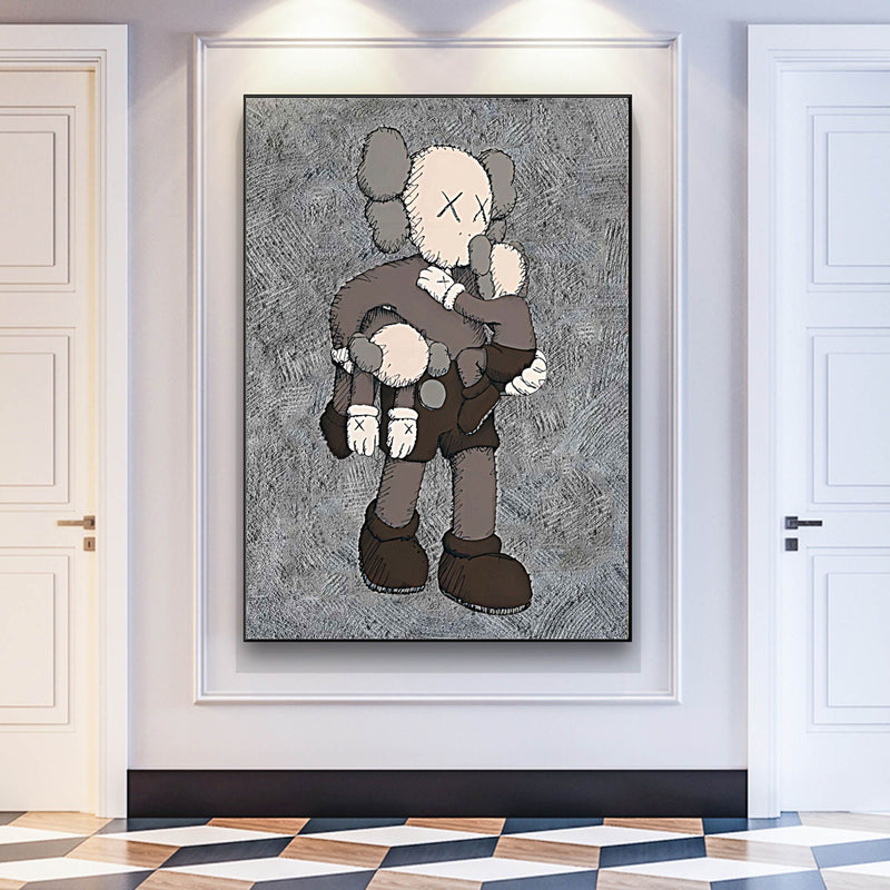 KAWS Painting on Canvas KAWS Pop Art KAWS Wall Art KAWS Artwork KAWS Art for Sale