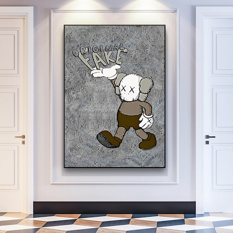 Large KAWS Painting on Canvas KAWS Pop Art KAWS Wall Art KAWS Figures KAWS Artwork for sale