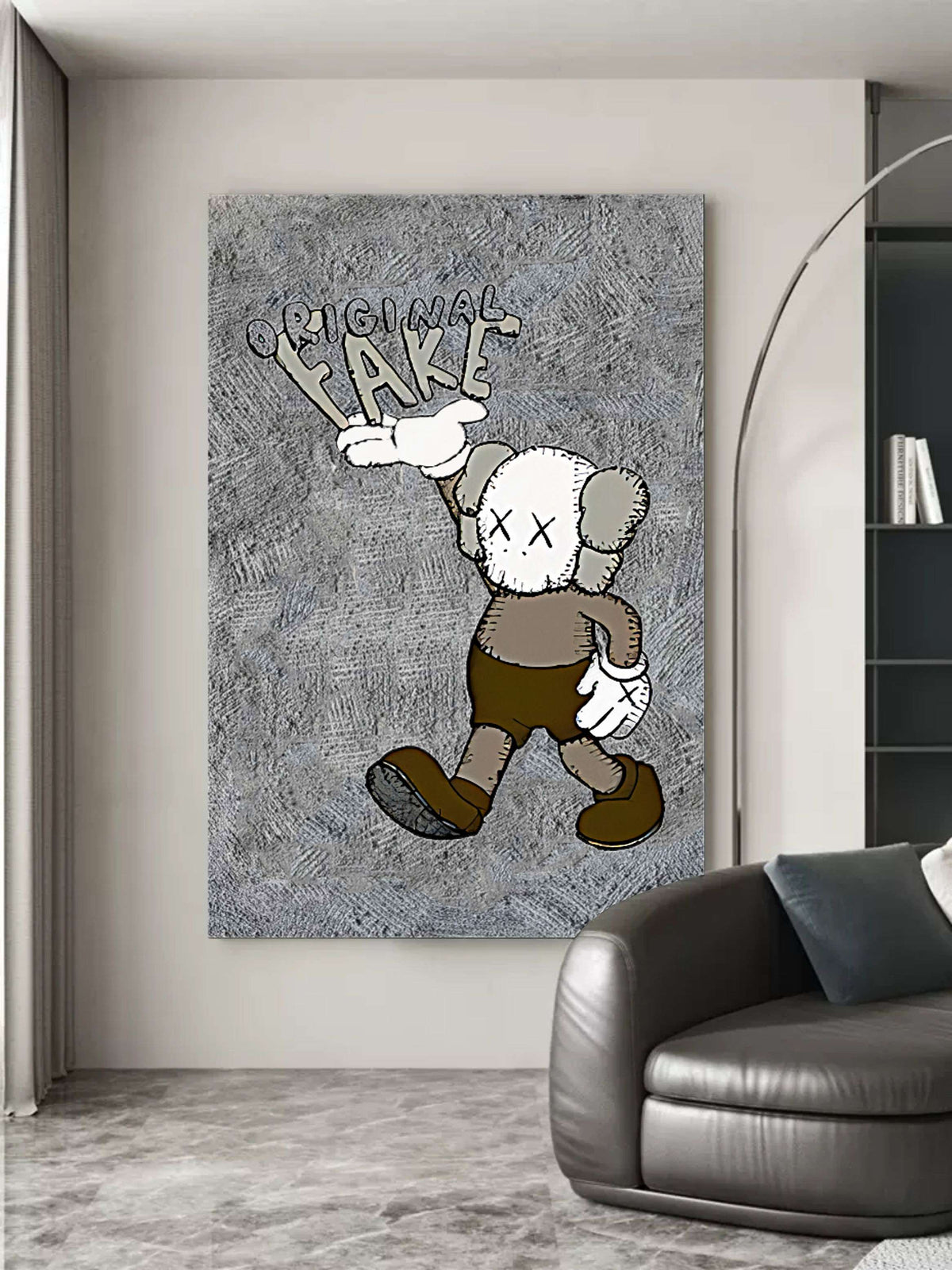 Large KAWS Painting on Canvas KAWS Pop Art KAWS Wall Art KAWS Figures ...