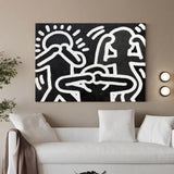 Famous keith haring art Wall Art Abstract Canvas Painting funny office wall decor