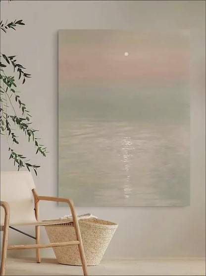 Large Landscape Art Landscape Oil Painting Landscape Wall Art Wabi-Sabi Wall Decor