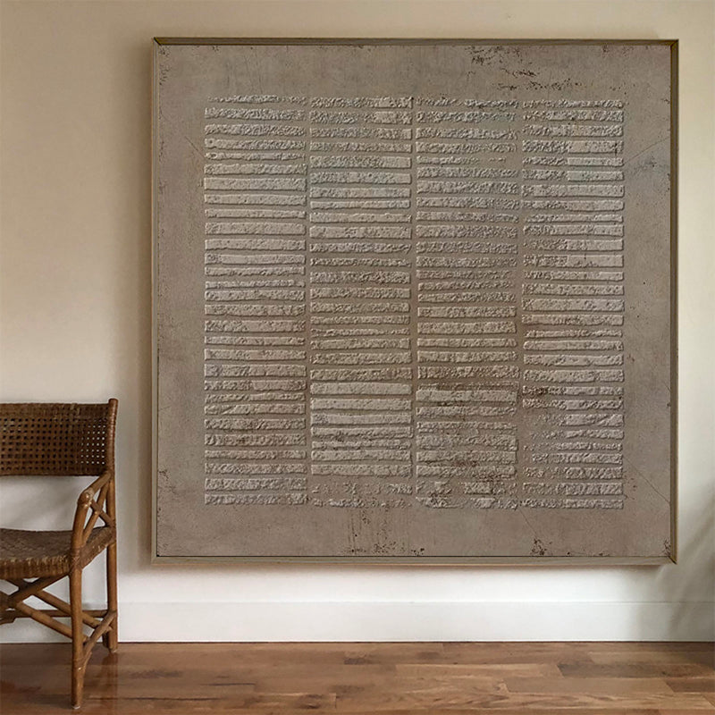 Brown Abstract Painting On Canvas Brown Bohemian Painting Brown Wall Art 3D Texture Painting Brown Abstract Art Grey Taupe Art Wll Art
