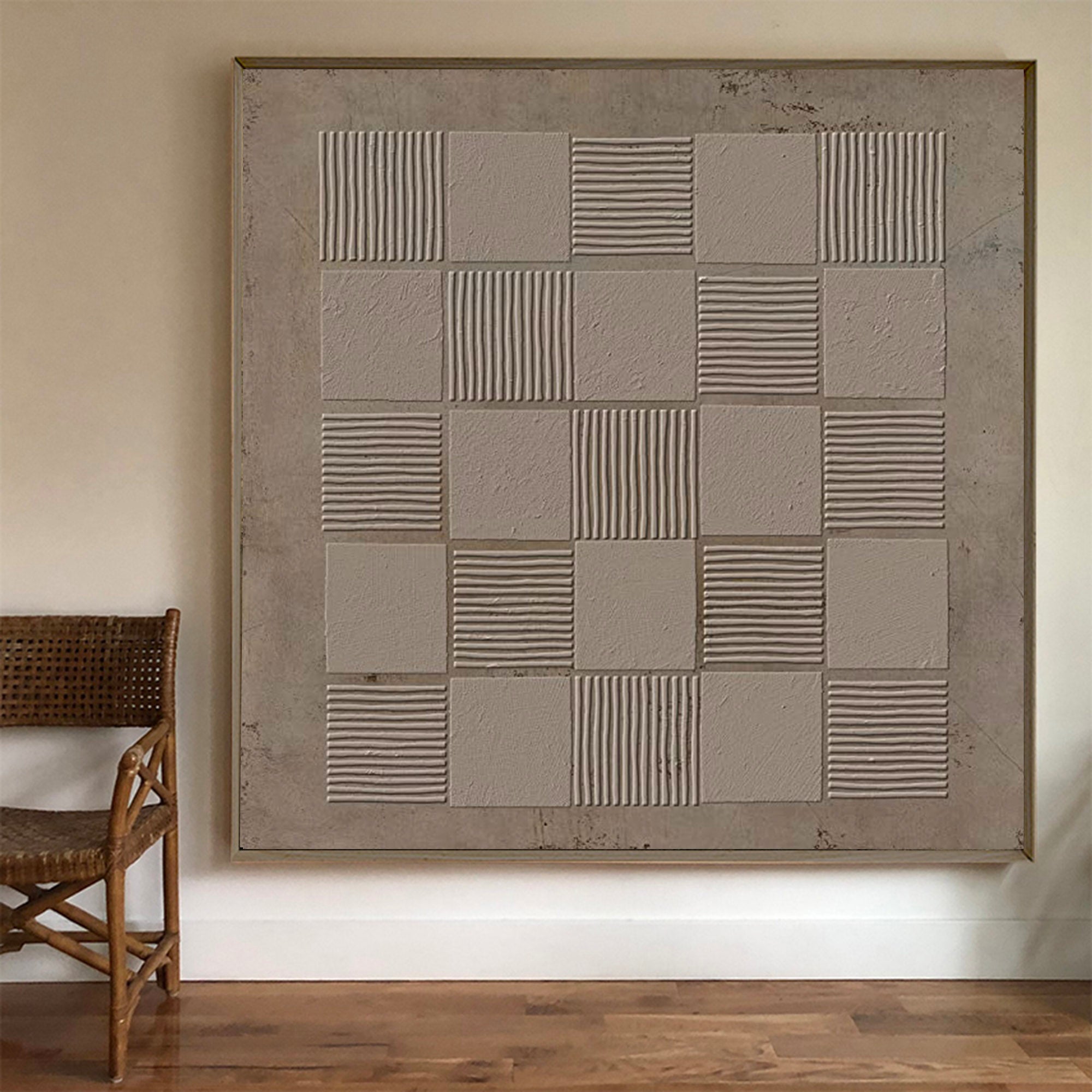 Wabi-Sabi Wall Art brown wall art brown painting brown abstract art canvas grey taupe art Bohemian wall painting 3d texture Earth Tone art