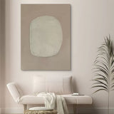 Large Gray 3D Abstract Painting Wabi-Sabi Wall Art Gray Minimalist Canvas Art Textured Wall Painting