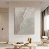Large gray 3D abstract painting 3D Plaster  Wall art Gray textured wall decor hanging paintings