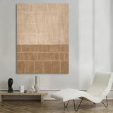 Brown 3D Abstract Painting Brown Minimalist Art Brown Textured Wall Art Wabi-Sabi Abstract Painting