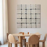 3D Gray Textured Canvas Painting Textured Wall Art Gray Oil Painting Minimalist Abstract Art Canvas
