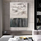 Wabi-Sabi Abstract Painting Gray 3D Minimalist Abstract Art Gray Textured Wall Art Gray Canvas Art