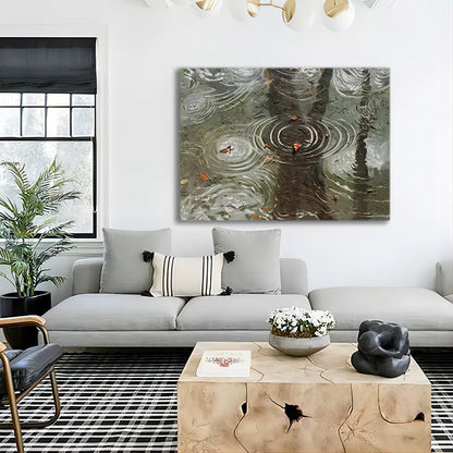 Large Green 3D Landscape Art Wabi Sabi Oil Painting Large Landscape 3D Texture Wall Painting