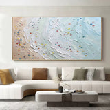 Large Seaside Swimming 3D Painting Seaside Swimming Landscape Art Seaside Swimming Texture Wall Art