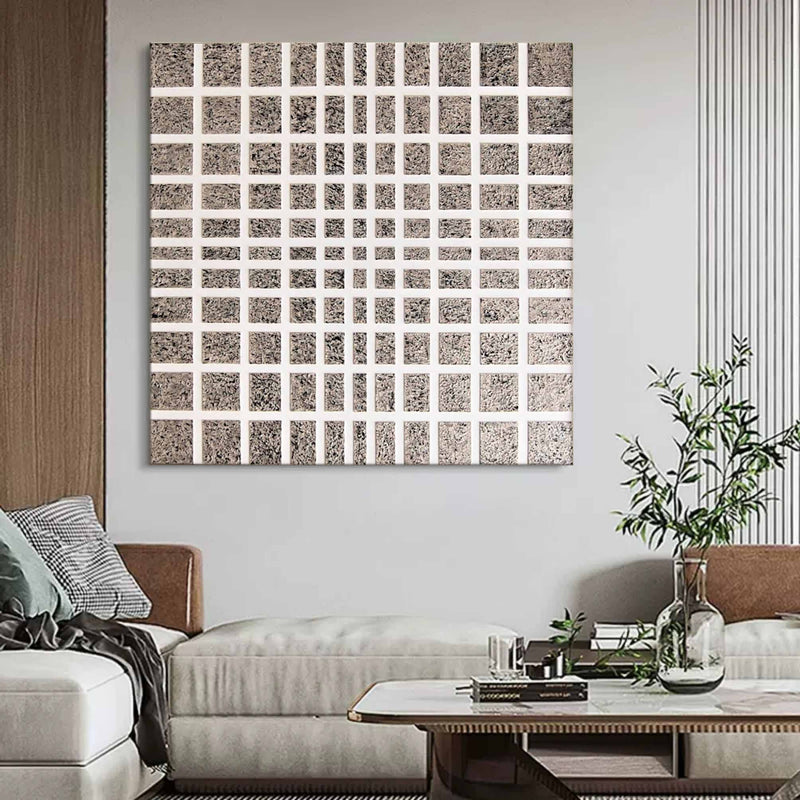 Gray Oil Paintings 3D Gray Textured Art Abstract Gray Wall Art Gray Minimalist Art Abstract Painting