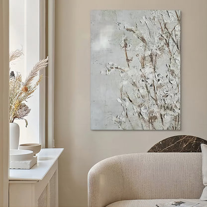Flower Texture Painting Flower Canvas Painting Flower Wall Art Best Flower Acrylic Paintings