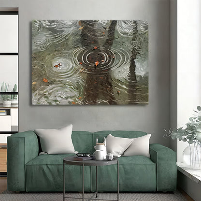 Large Green 3D Landscape Art Wabi Sabi Oil Painting Large Landscape 3D Texture Wall Painting