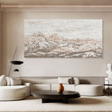 Large Gray 3D Abstract Painting Gray Textured Wall Art Wabi-Sabi Decorating Ideas