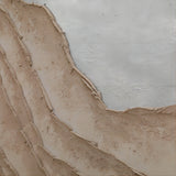 Large Brown 3D Textured Abstract Painting Wabi-sabi wall art brown minimalist art 3D plaster art