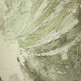 Large Green 3D Textured Acrylic Abstract Painting Green 3D Minimalist Abstract Art WabiSabi Wall Art