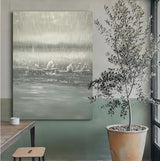 Large Landscape Art Large Landscape 3D Texture Wall Painting Landscape Oil Painting Wabi Sabi Art