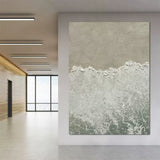 3D Ocean Wave Painting 3D Ocean Textured Acrylic Painting Wabi-sabi Wall Art Minimalism canvas Art