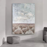 Large Gray 3D Abstract Painting Wabi-Sabi Wall Art Mixed Media Art Gray Textured Wall Decor Painting