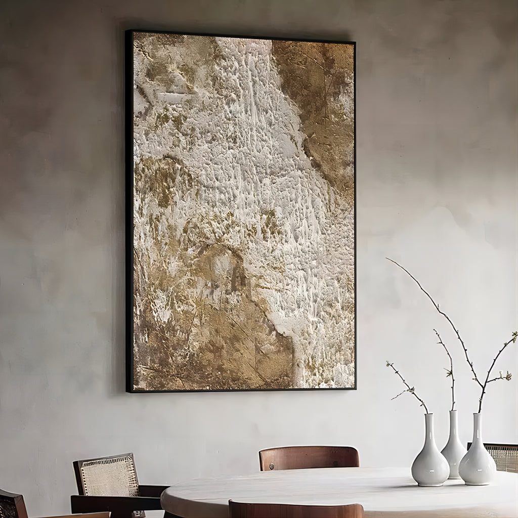 Photo inspiration: Gallery Detail: Brown Abstract Oil Painting 3D Textured Acrylic Painting On Canvas
