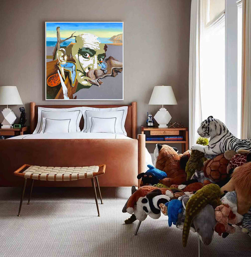 Salvador Dali Portrait Art "The Persistence of Memory" Pop Art 