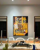 Basquiat abstract art Basquiat artwork Basquiat canvas painting Tribute Basquiat custom graffiti art