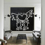 Keith Haring Loves Painting Keith Haring Loves Art Keith Haring Loves 3D Texture Wall Painting