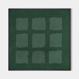 Green Abstract Art Canvas Green Oil Painting Green Wall Art Wabi Sabi Wall Art 3D Texture Wall Art