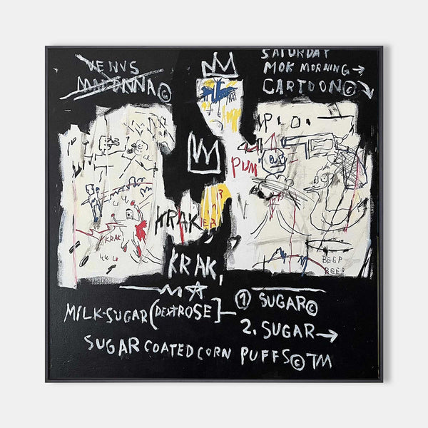 Basquiat“A Panel of Experts” Basquiat Painting Basquiat Artwork Basquiat Custom Art Basquiat Pop art