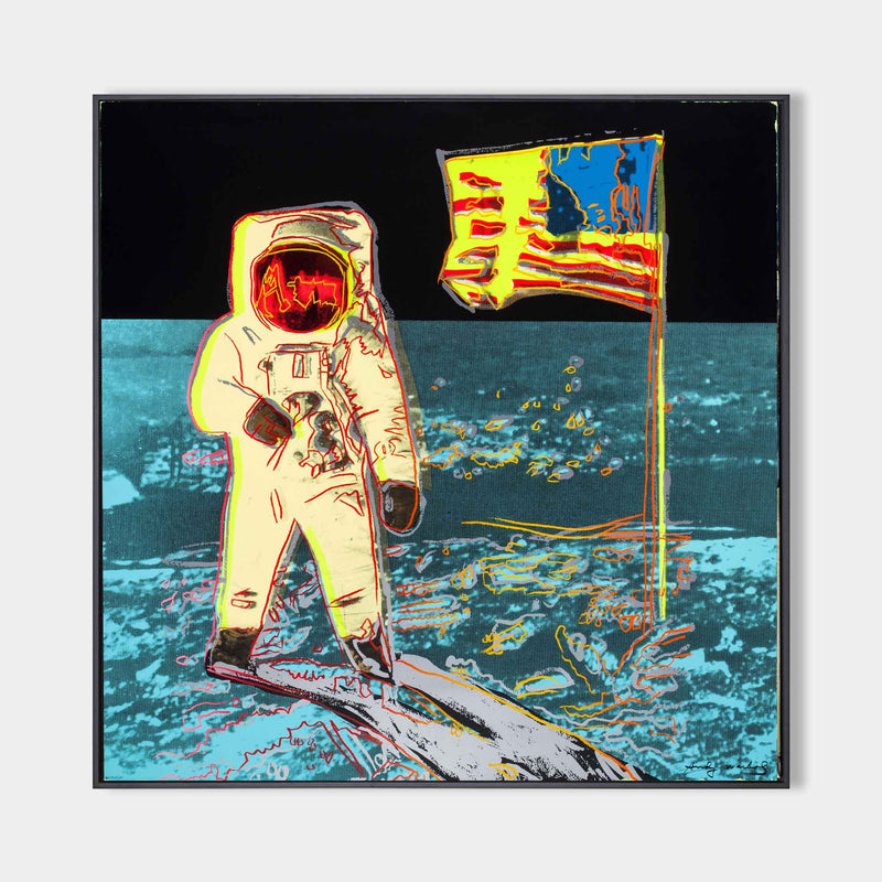 Astronaut Painting Colorful Character Painting Andy Warhol Pop Art Astronaut Pop Wall Art