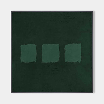 Green Oil Painting Green Abstract Art Canvas Wabi Sabi Wall Art Mimimalist 3D Texture Wall Paintings