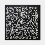 Keith Haring Unfinished Painting Keith Haring Wall Art Keith Haring Most Expensive Art