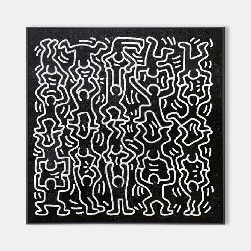 Keith Haring Unfinished Painting Keith Haring Wall Art Keith Haring Most Expensive Art